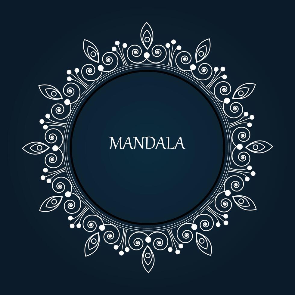 mandala background design vector