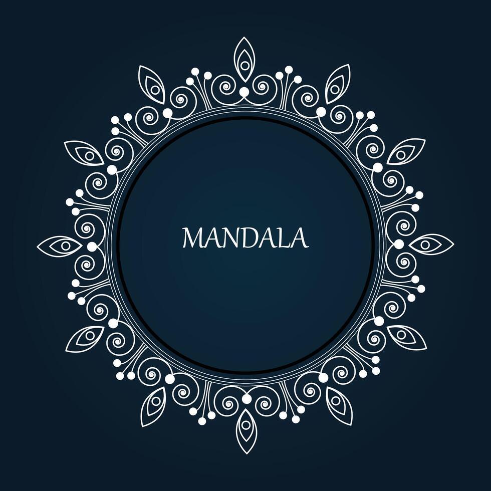 mandala background design vector