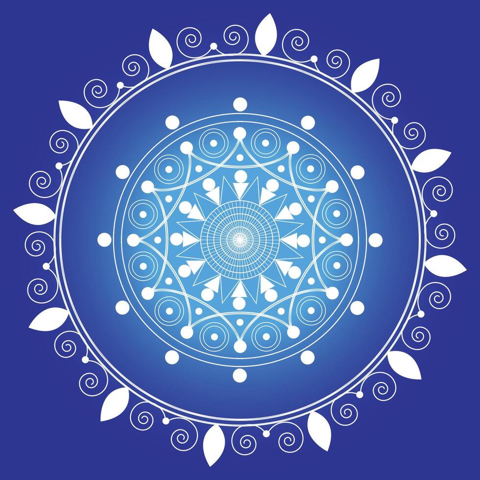 mandala background design vector