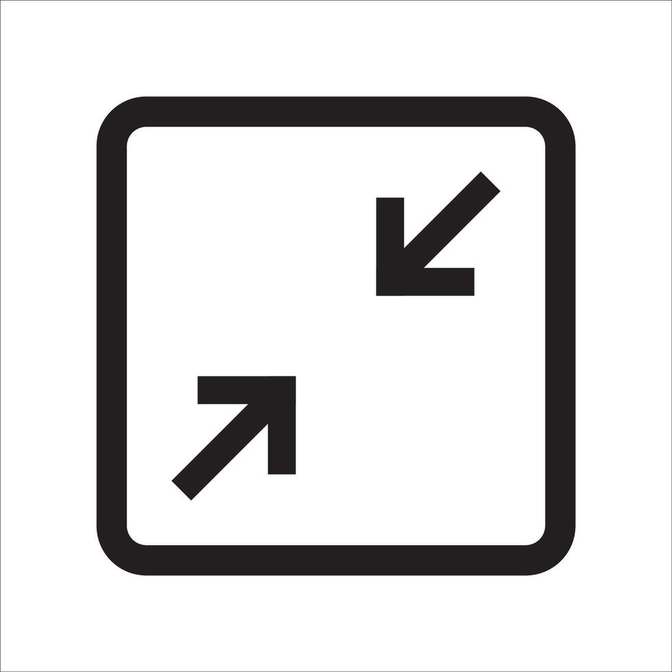 illustration of the minimize button icon vector design