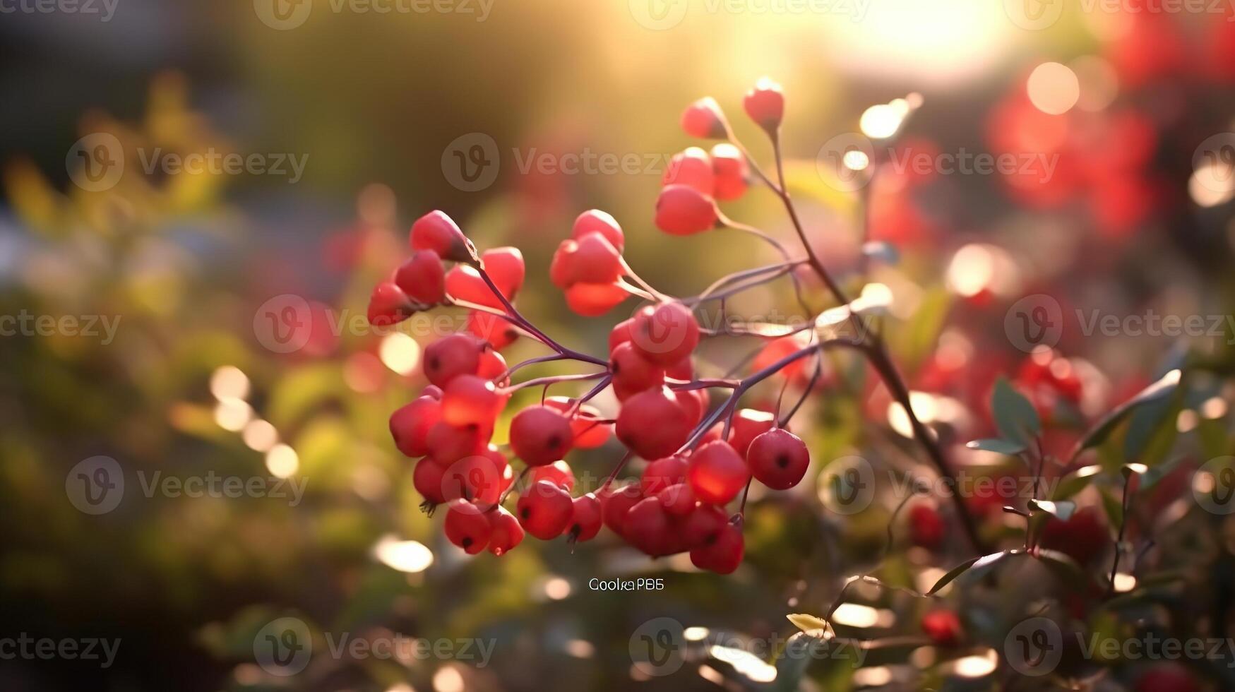 AI generated Beautiful fruit blurred background Generative AI photo