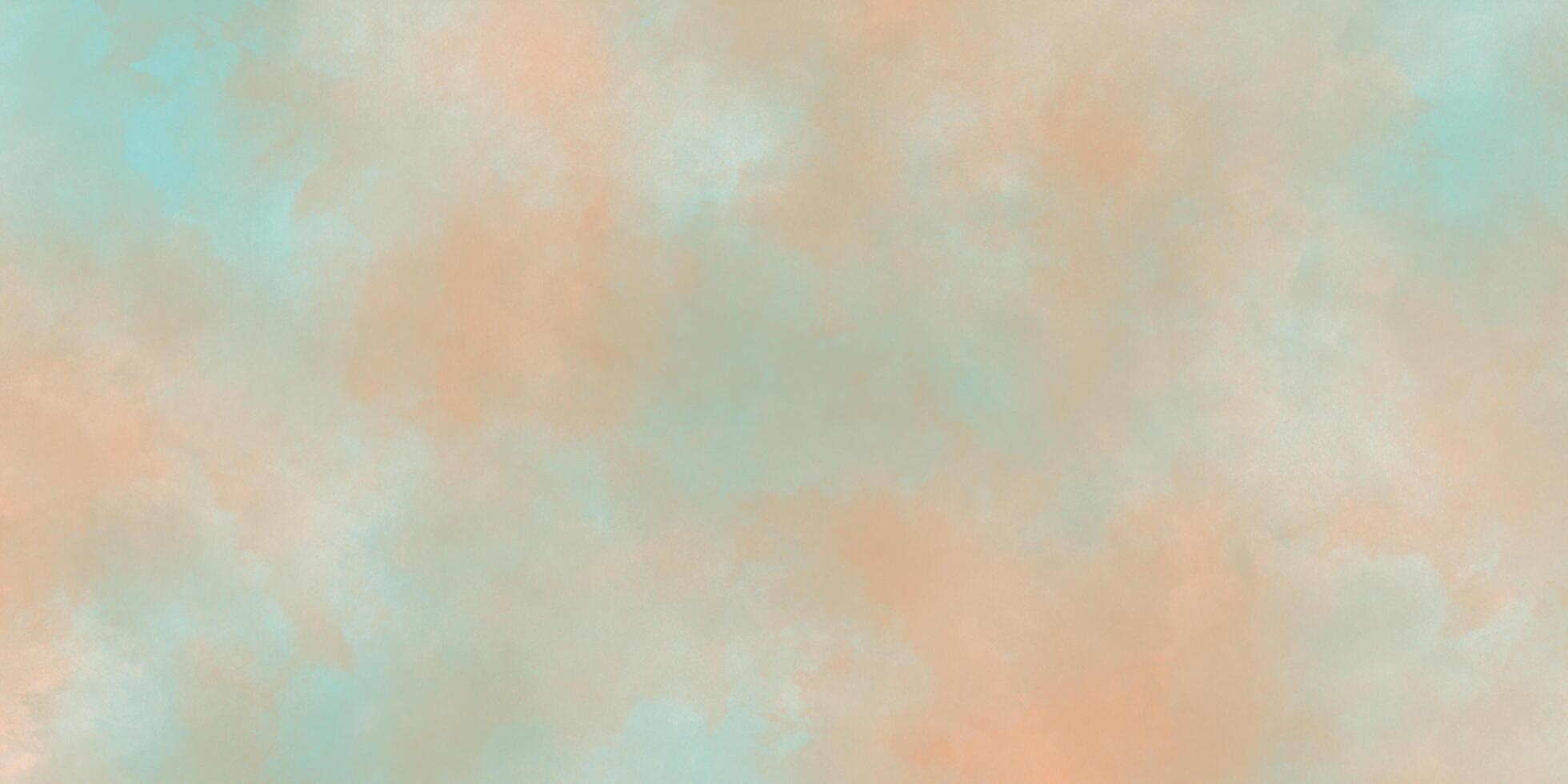 Beautiful and colorful acrylic hand-painted empty smooth multicolor abstract watercolor background with cloudy stains used as wallpaper, cover, presentation and design. photo