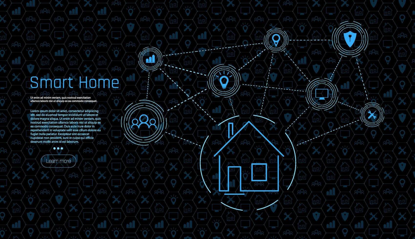 araña web de red conexiones con en un futurista azul antecedentes. conectar inalámbrico dispositivos. vector el edificio consiste