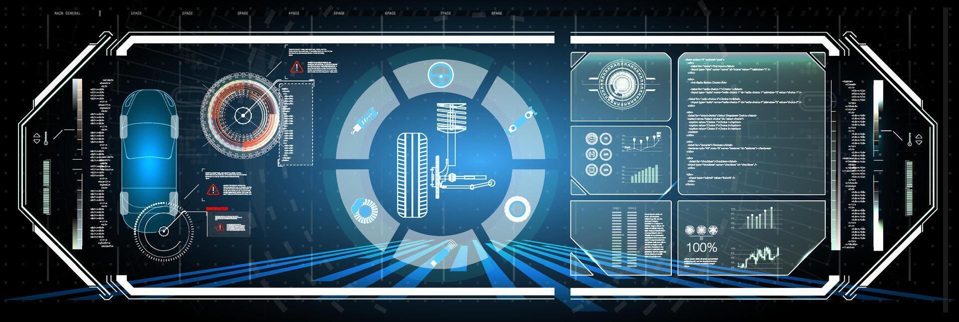 futurista vector hud interfaz pantalla diseño. digital rótulos títulos hud ui gui futurista usuario interfaz pantalla elementos colocar.