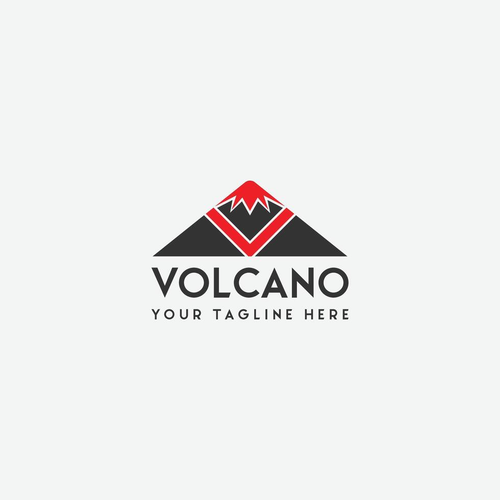volcano MOUNTAIN LOGO vector