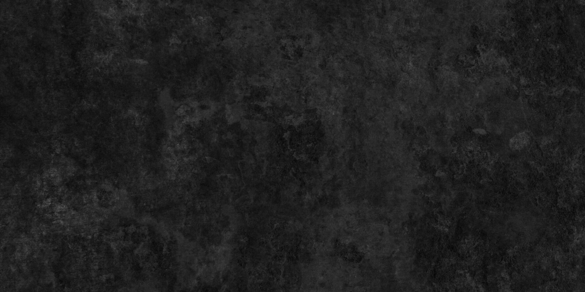 Black stone wall texture grunge rock surface or polished stone wall or black distressed grunge texture or panorama wall texture, Black texture chalkboard and blackboard or ancient dusty grunge wall. photo