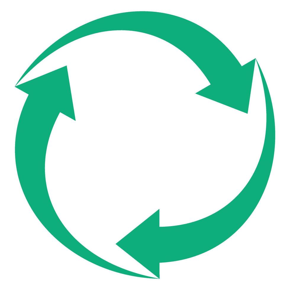 Green Recycle Icon vector