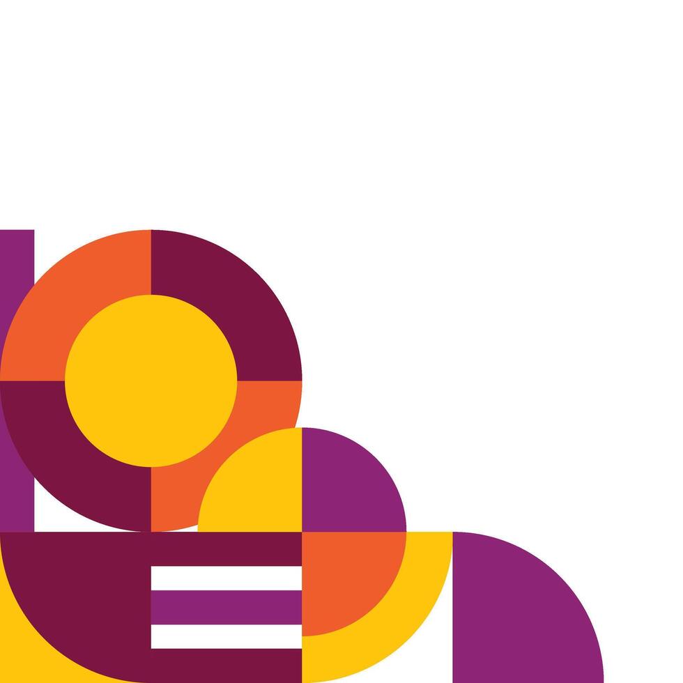 Abstract Bauhaus Corner vector