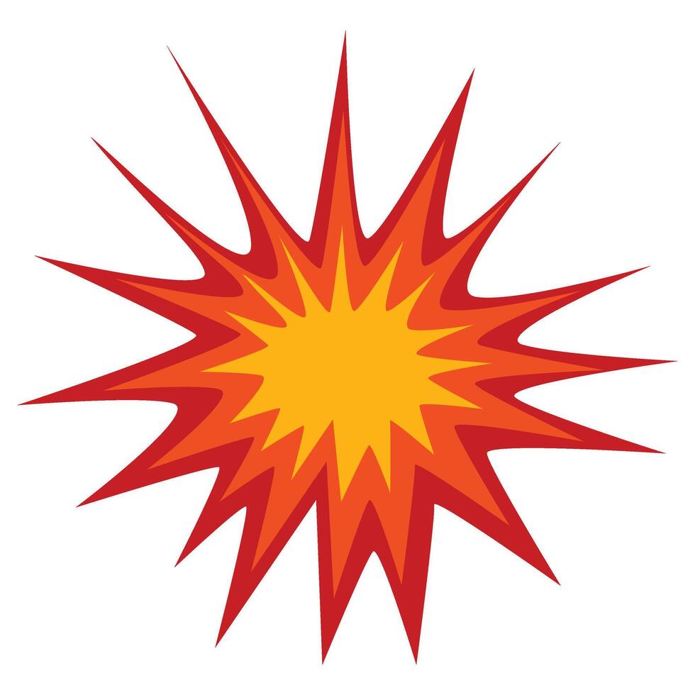 Comic Explosion Effect vector