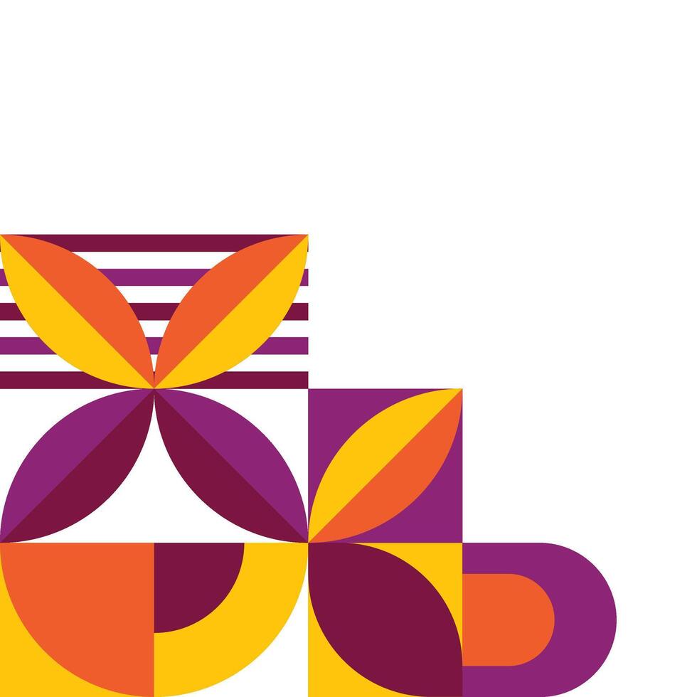 Abstract Bauhaus Corner vector