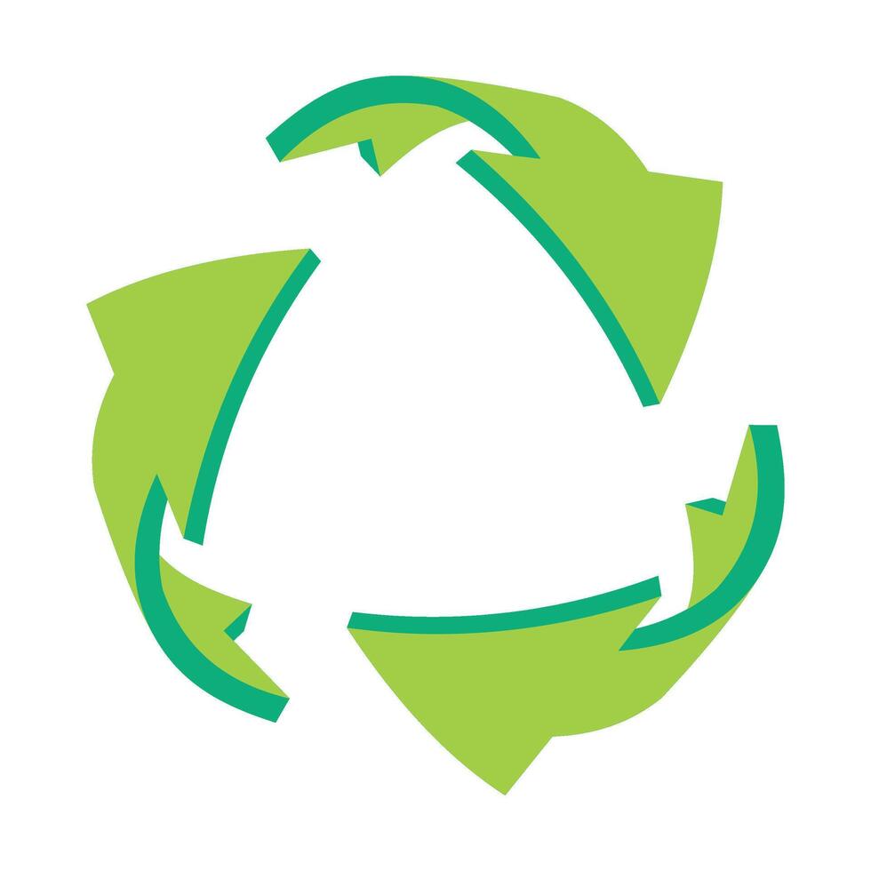 Green Recycle Icon vector