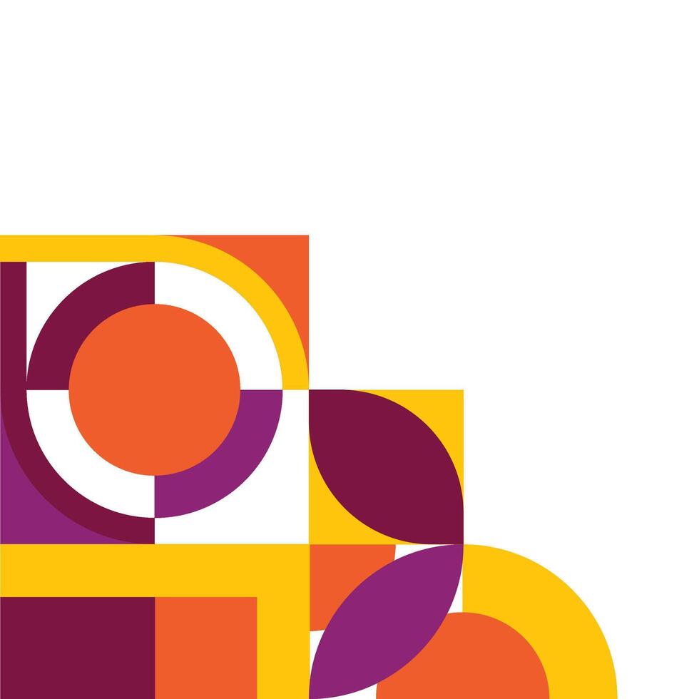 Abstract Bauhaus Corner vector