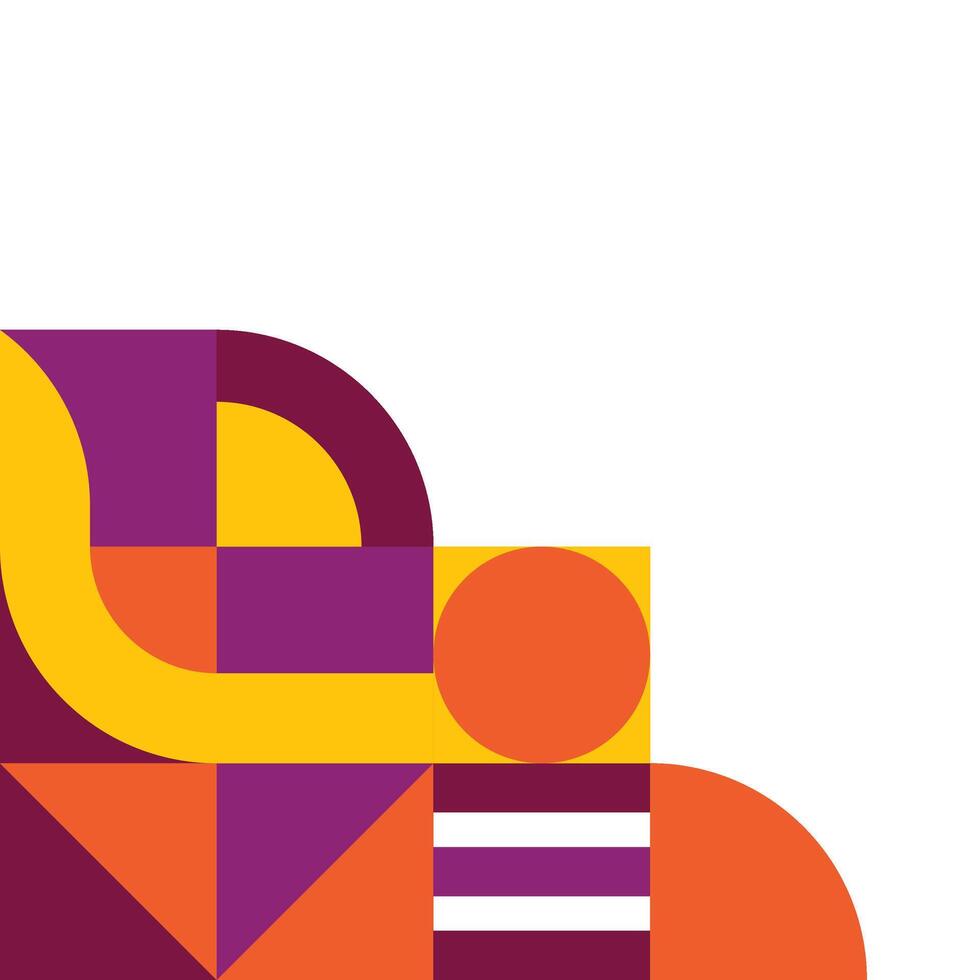 Abstract Bauhaus Corner vector