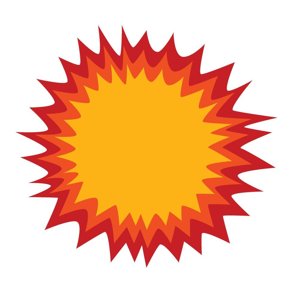 Comic Explosion Effect vector