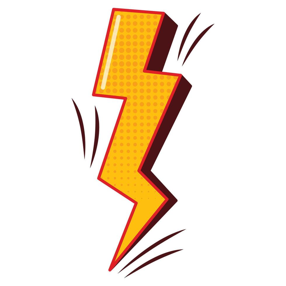 Retro Comic Thunder vector