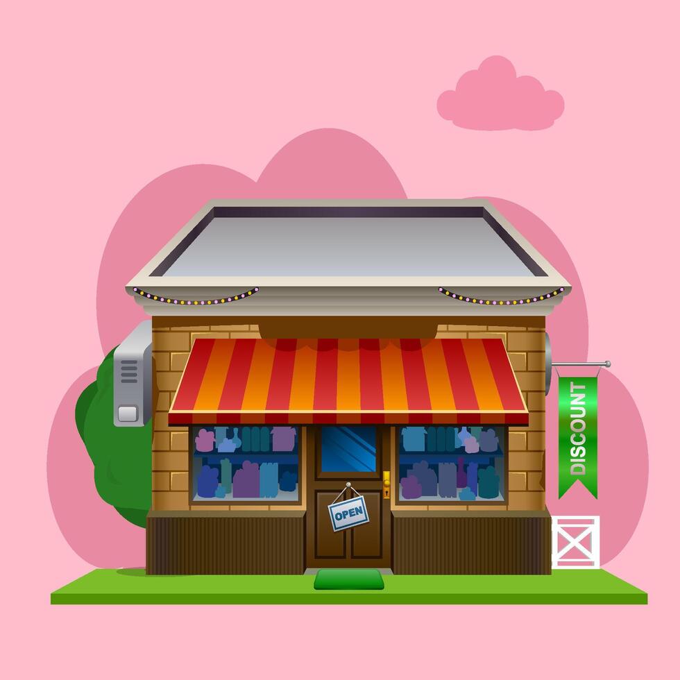 Home store market vector design