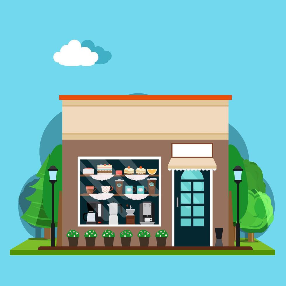 Home store market vector design