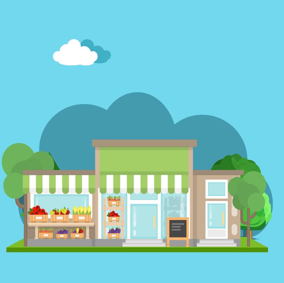 Home store market vector design