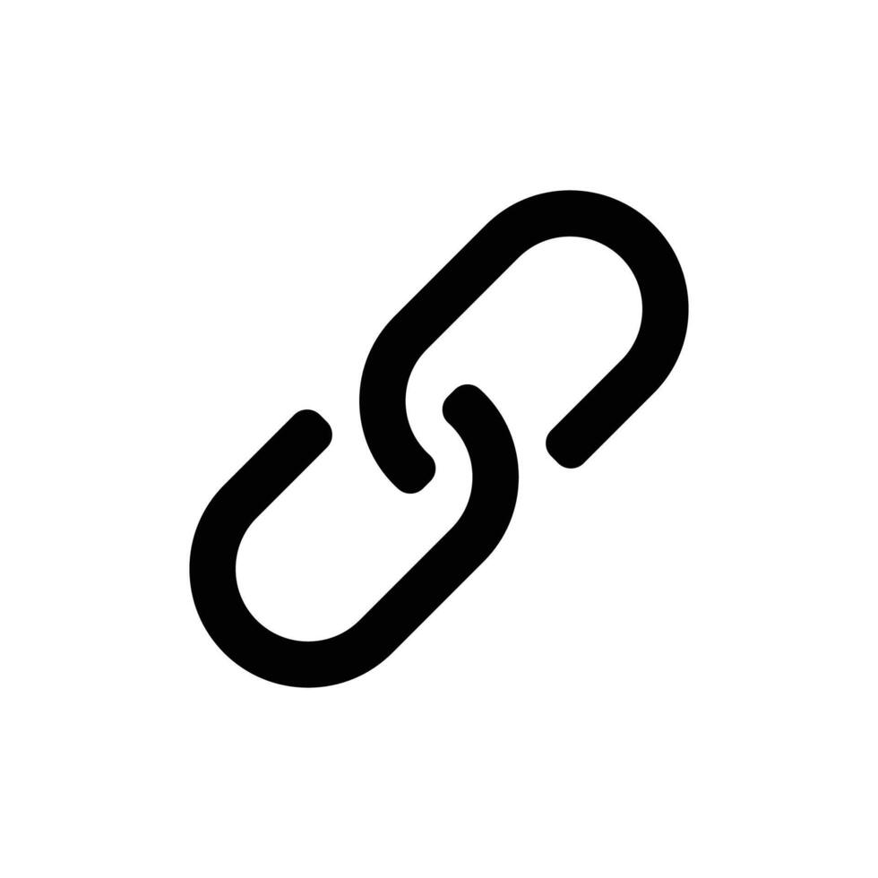 Link icon vector