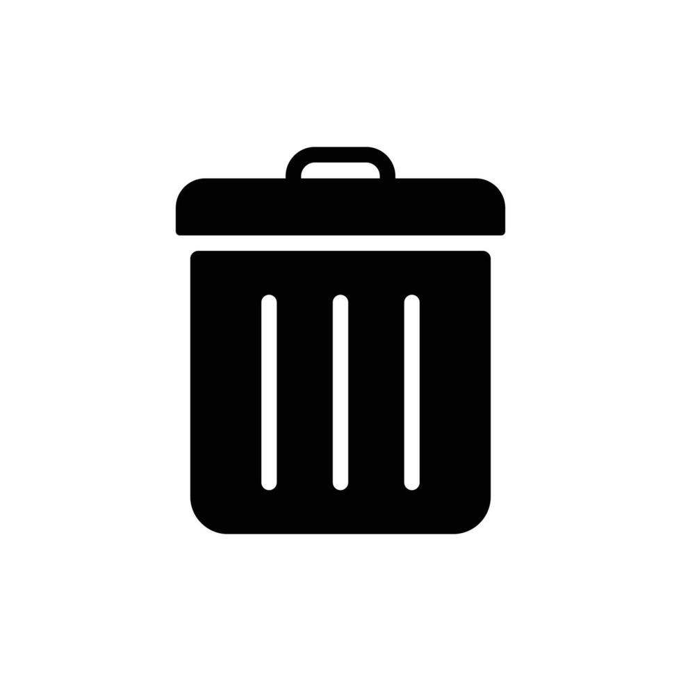 trash can icon. delete symbol vector