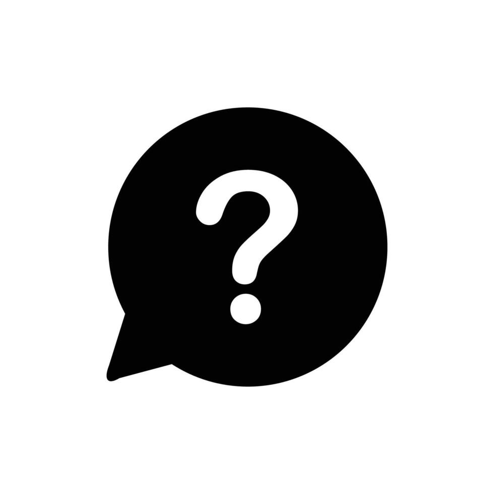 question mark icon vector