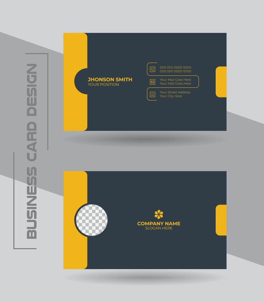 creativo moderno limpiar y sencillo corporativo negocio tarjeta o visitando tarjeta diseño modelo. vector