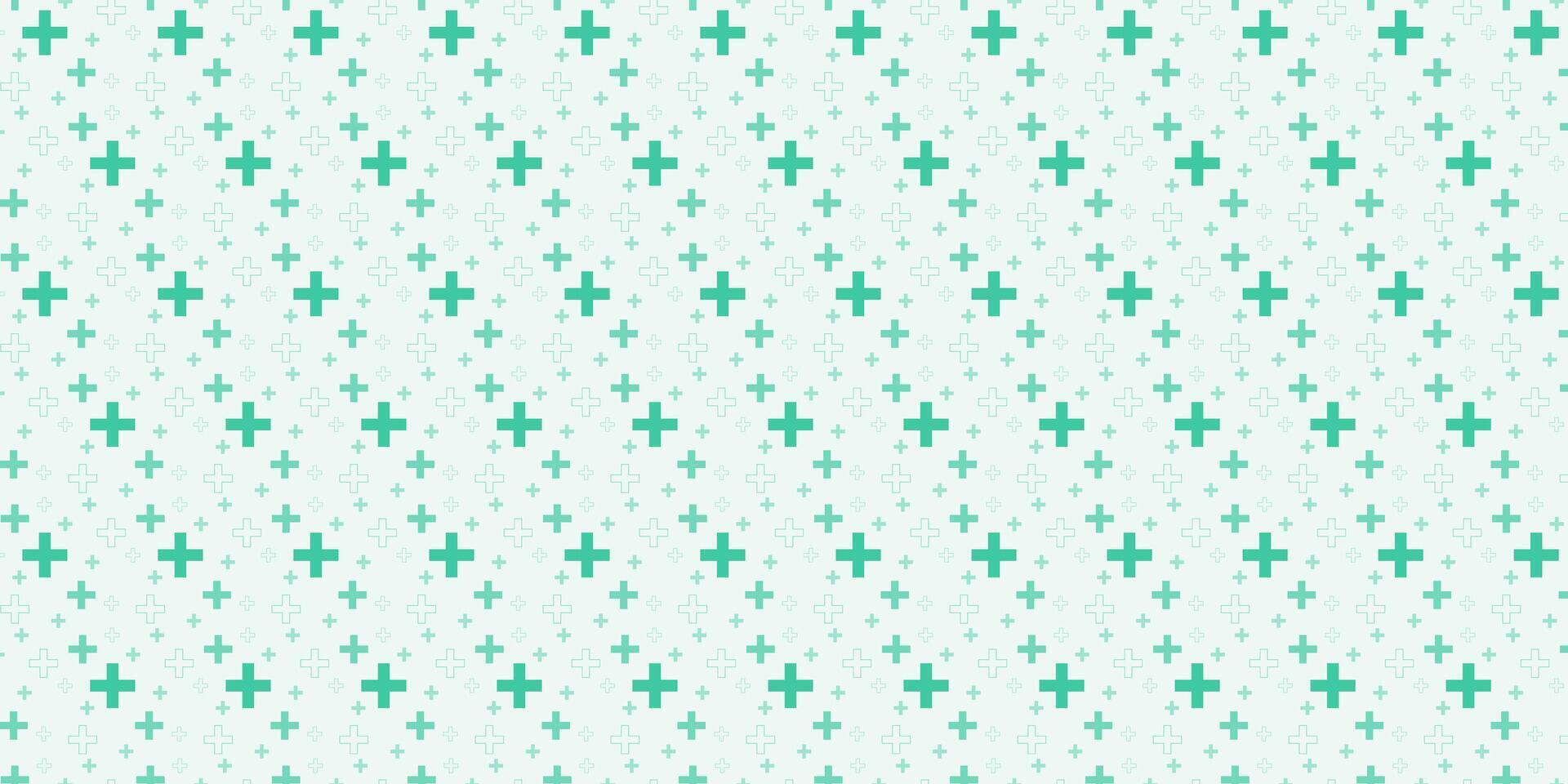 Medical and healthcare seamless pattern used for wallpaper background. medical cross shape medicine and science concept. vector