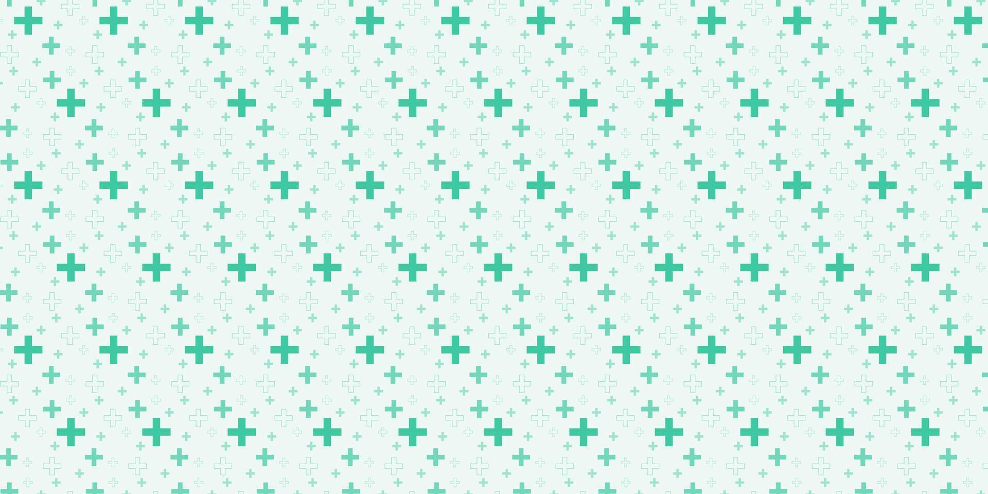 Medical and healthcare seamless pattern used for wallpaper background. medical cross shape medicine and science concept. vector