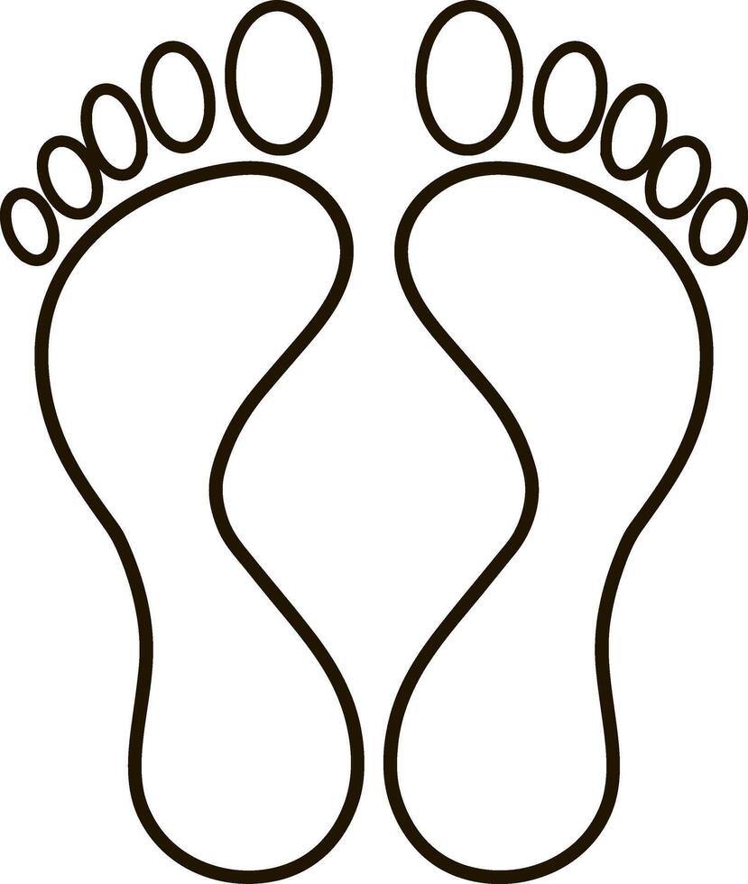 Foot print foot shoes icon Human footprint silhouette Foot print foot shoes icon Human footprint silhouette