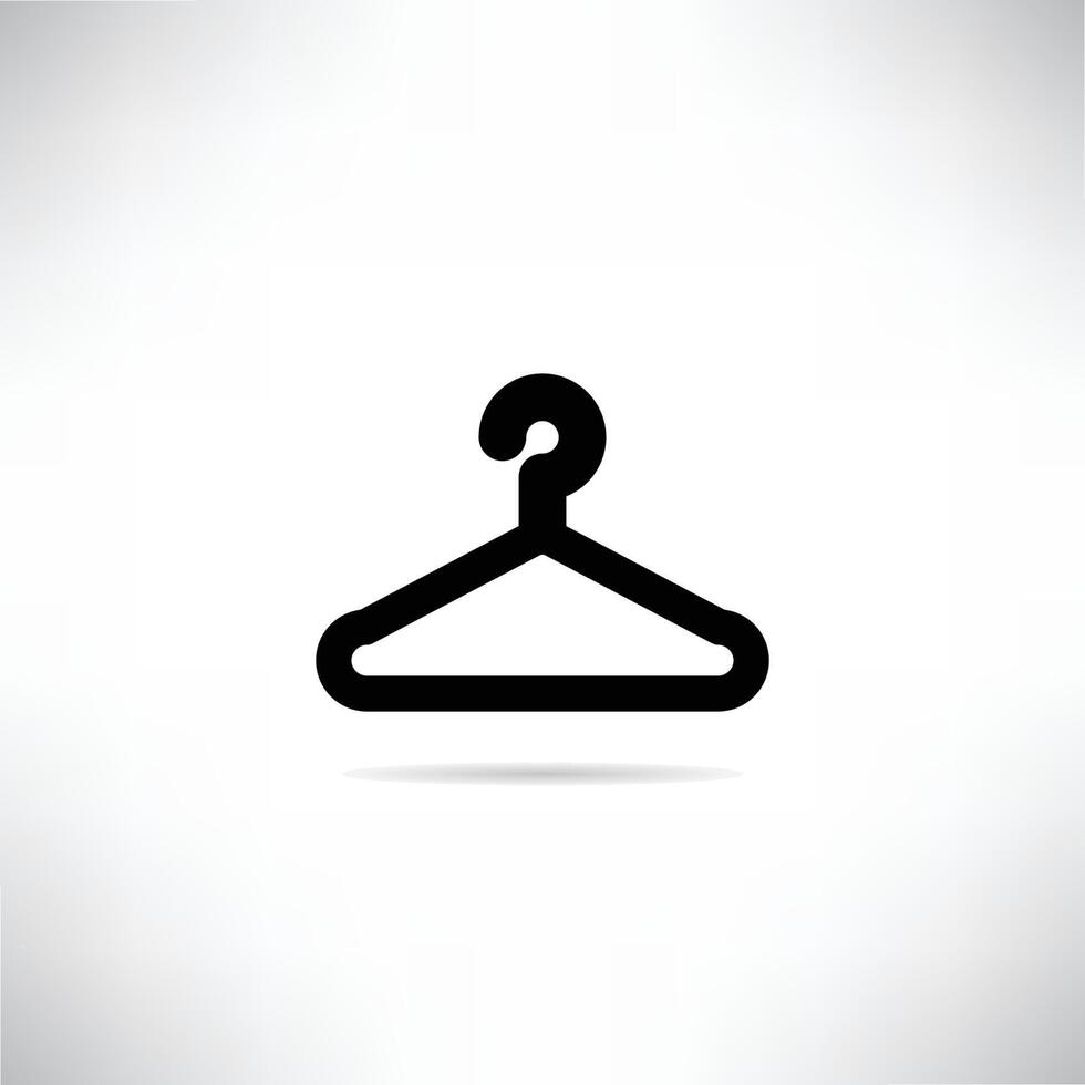 cloth hanger icon vector
