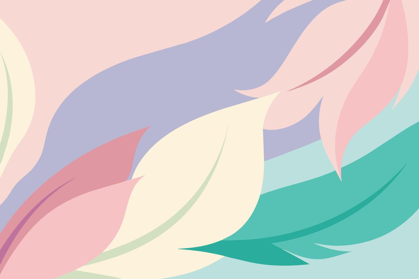 Pastel color feather abstract background vector