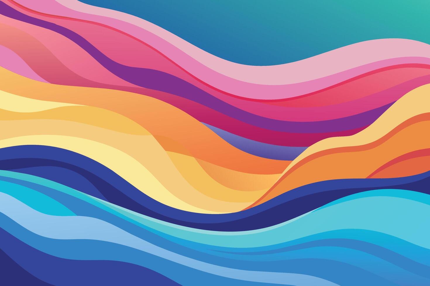 Soft and liquid color waves background vector