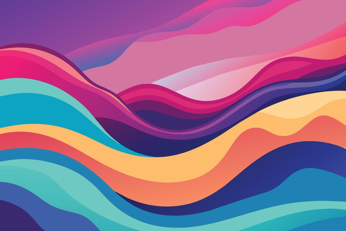 Soft and liquid color waves background vector