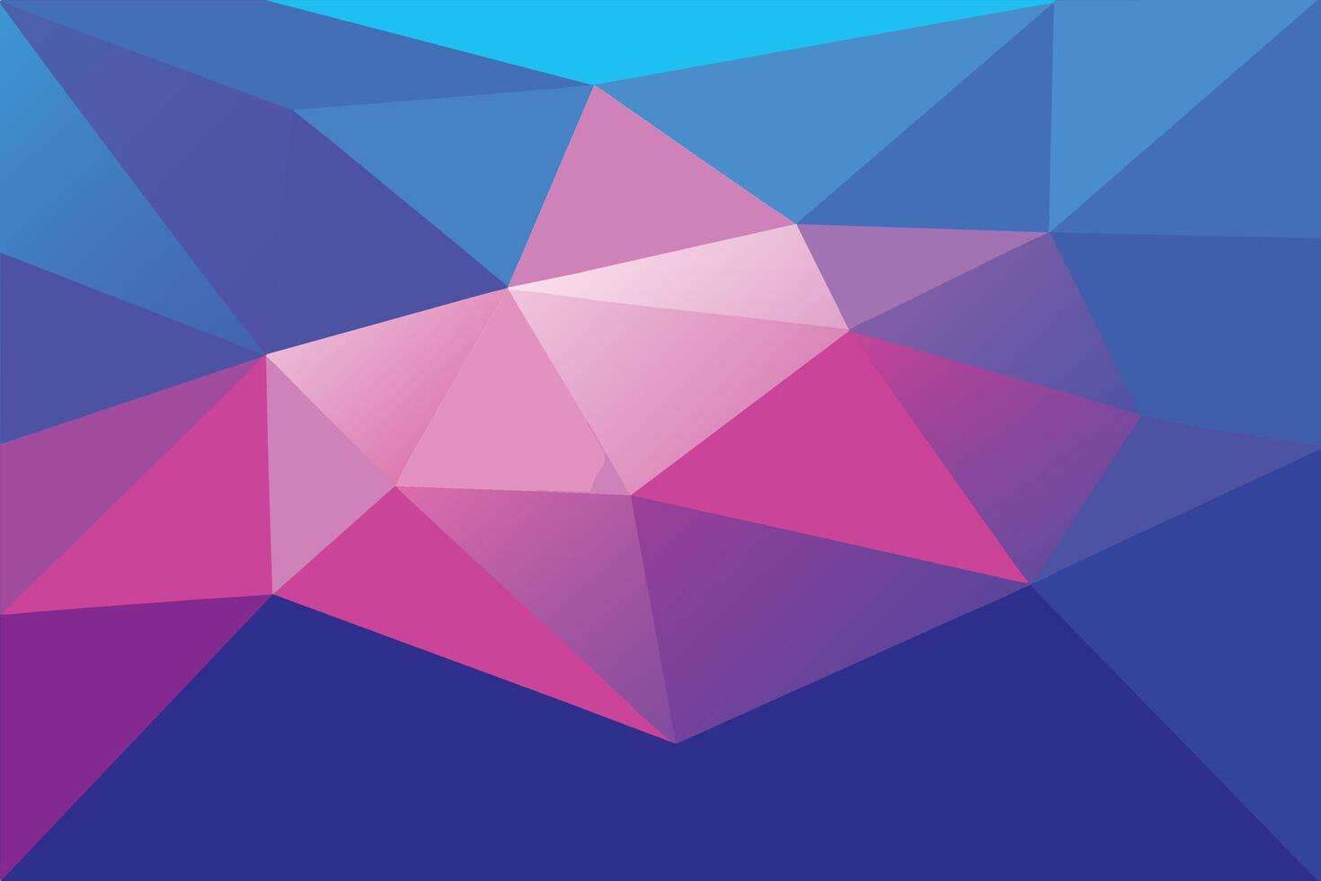 Blue and pink gradient geometric shape background vector
