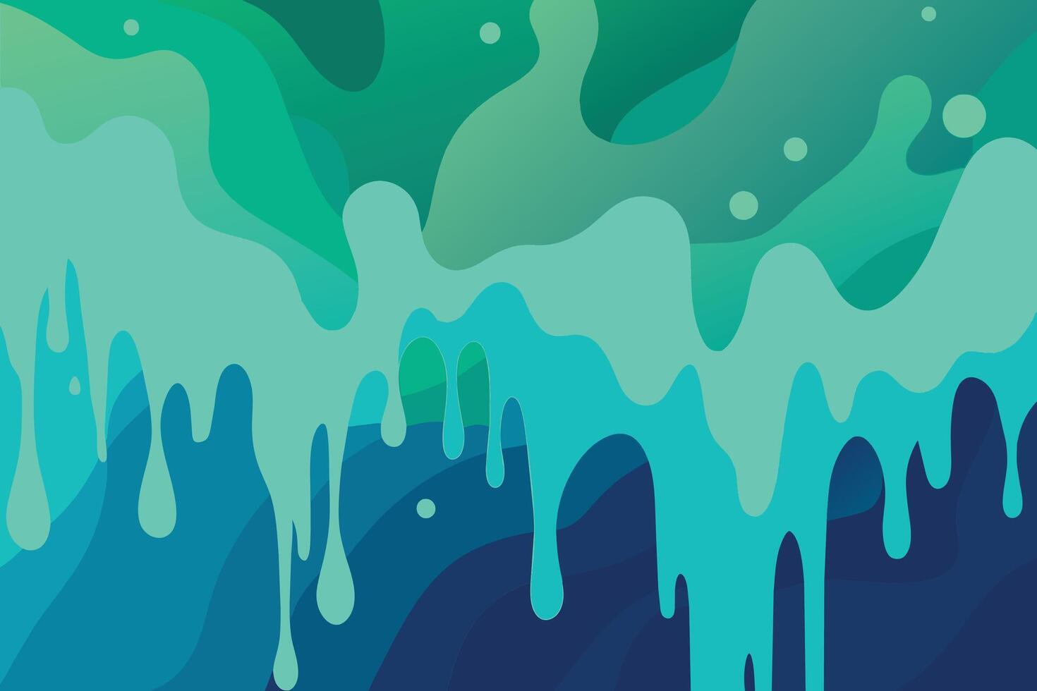 Abstract art teal blue green gradient paint background with liquid fluid grunge texture Background vector