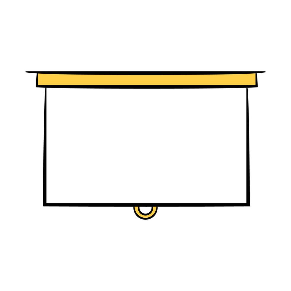blank slide board icon vector