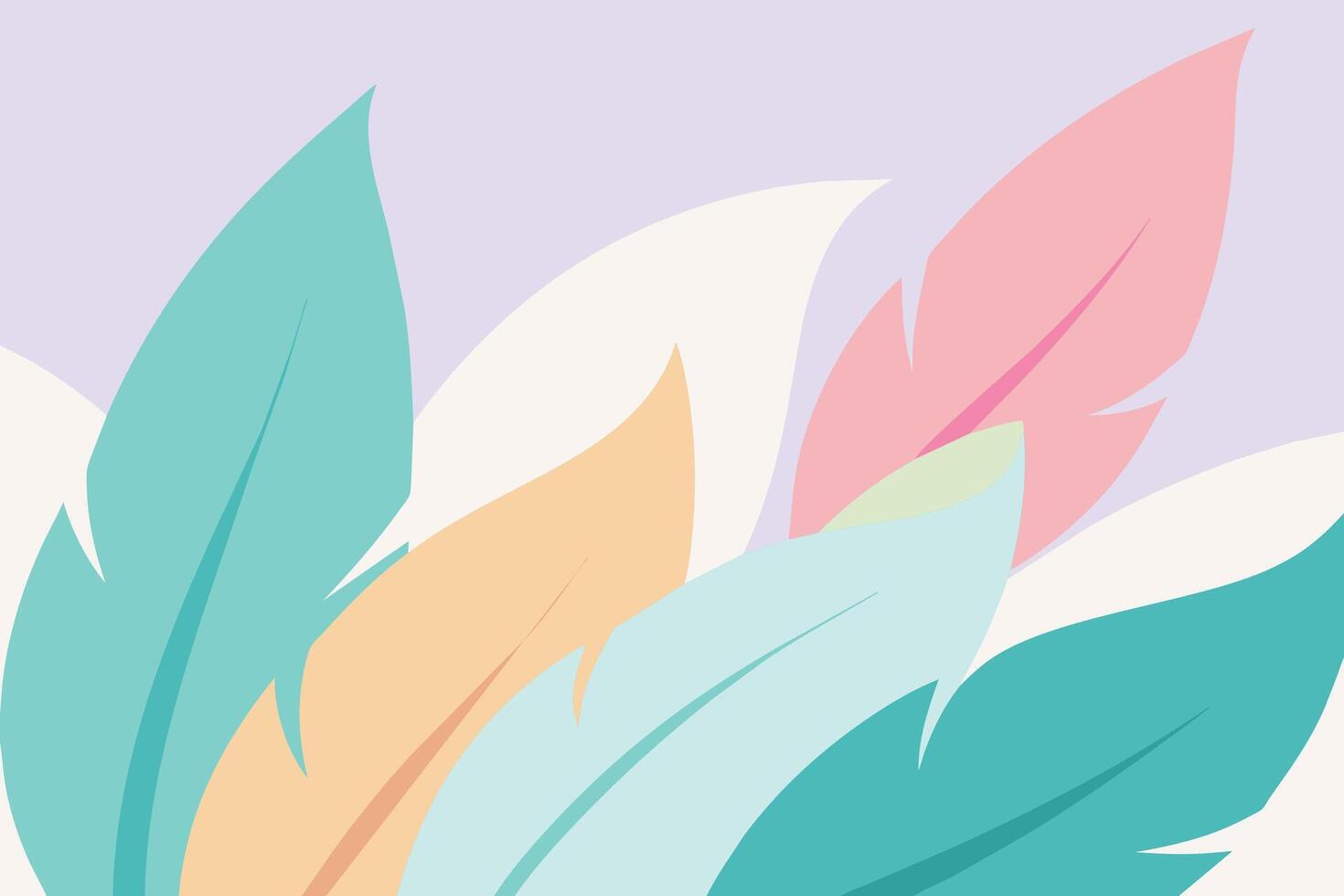 fondo abstracto de plumas de color pastel vector