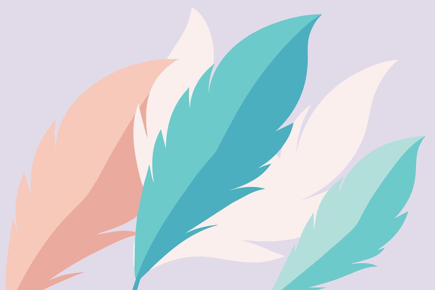 fondo abstracto de plumas de color pastel vector