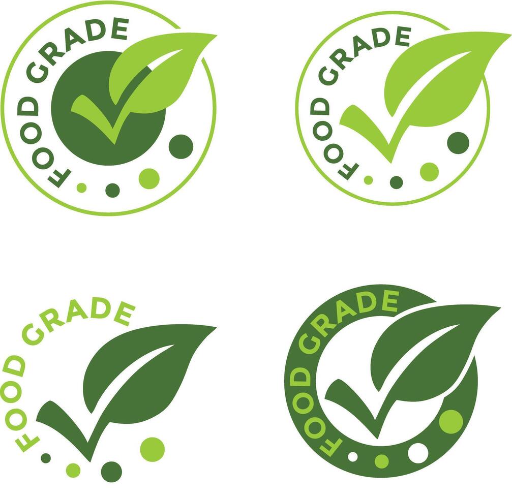 Food Grade Icons and emblems vector