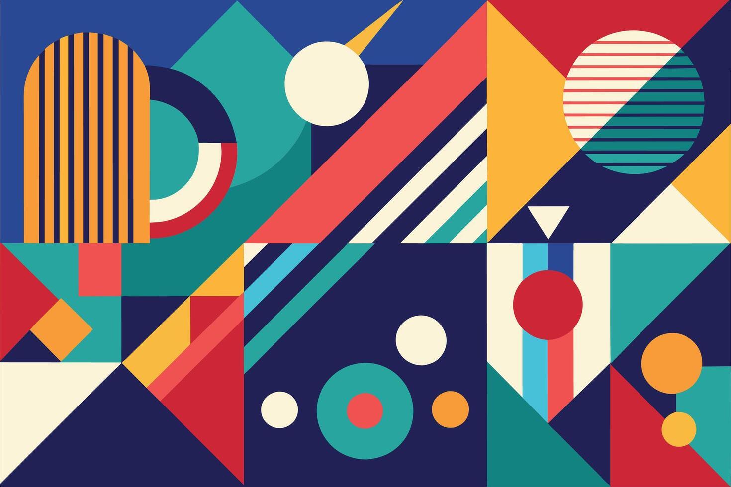 fondo abstracto con diseño de formas geométricas en tres colores vector