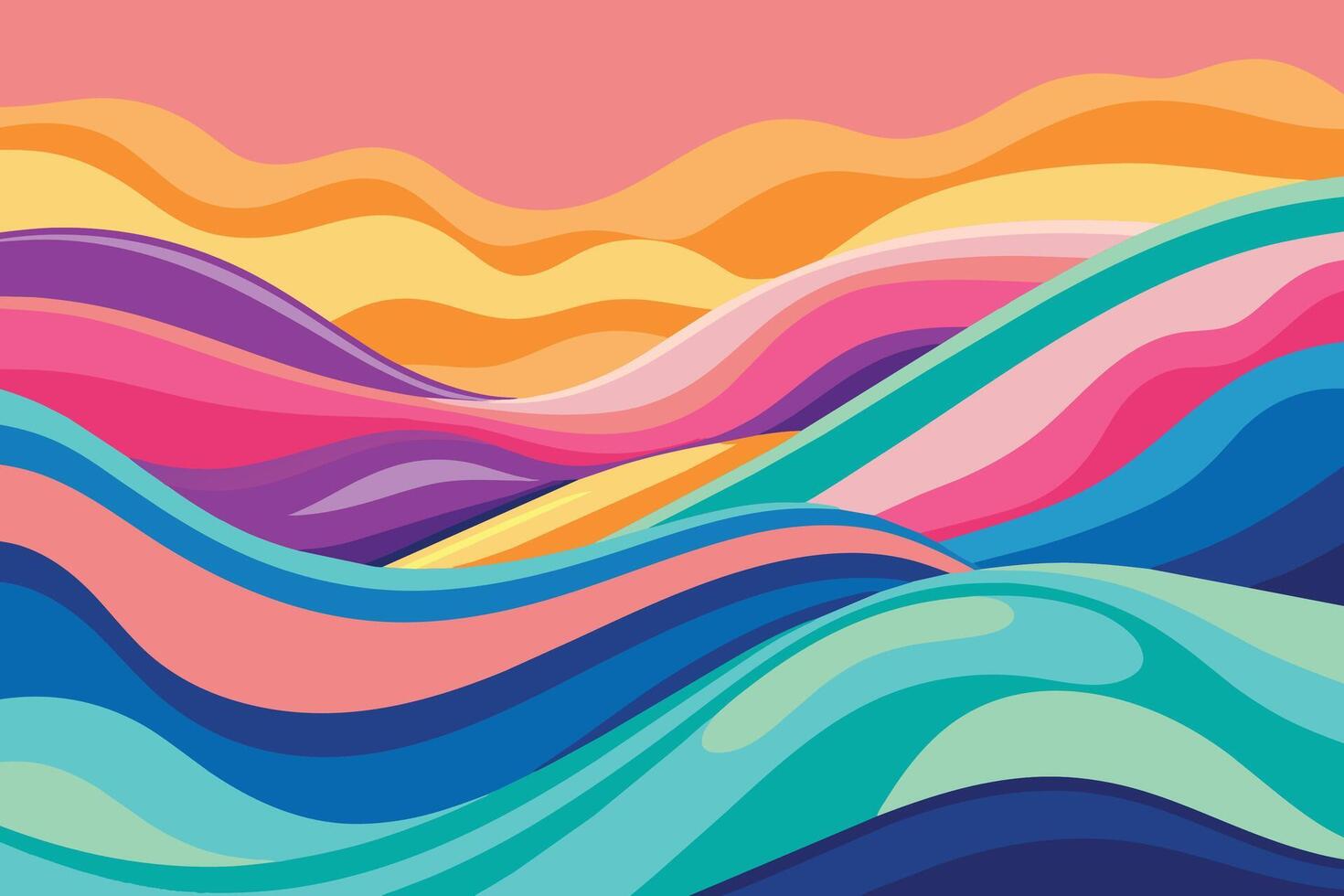 suave y líquido color olas antecedentes vector