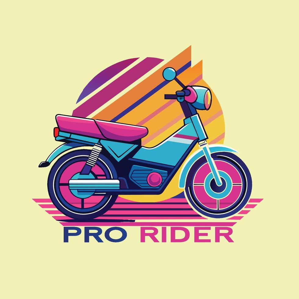 Retro motorcycle icon. Motorcycle vector illustration. Motorcycle t shirt design