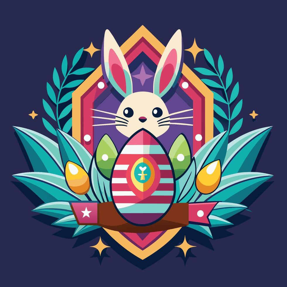 happy easter day design, vector illustration . t shirt print design