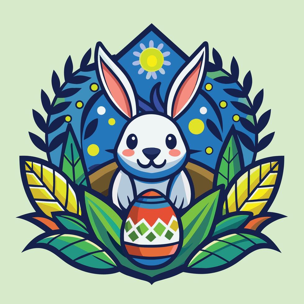 happy easter day design, vector illustration . t shirt print design