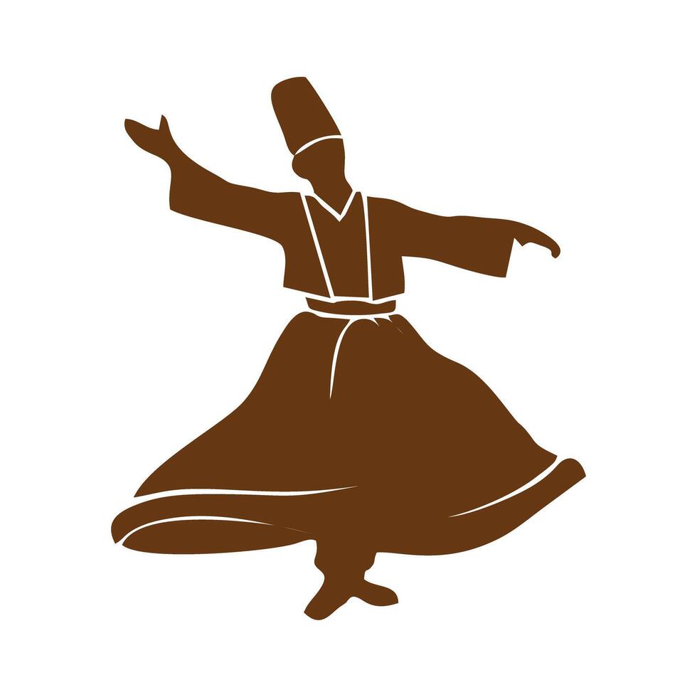 sufi danza vector