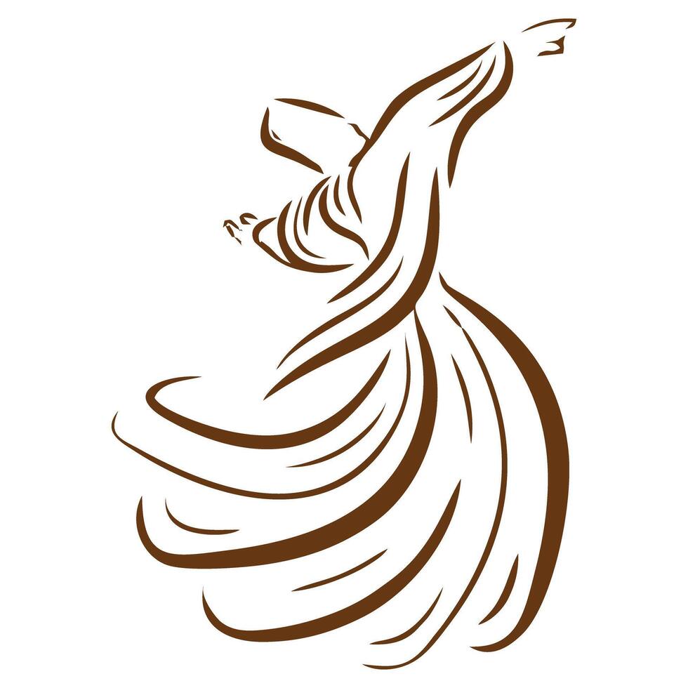 Sufi Dance Vector