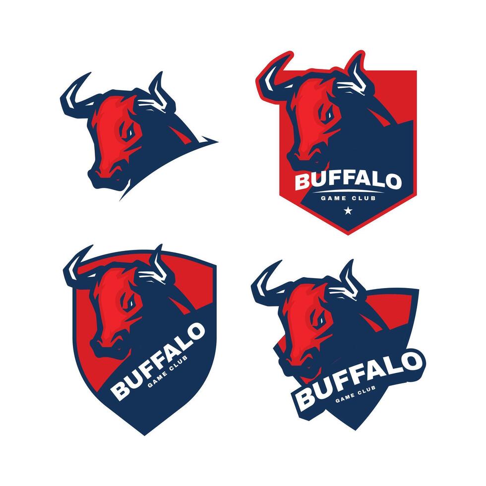 bull sport logo template vector