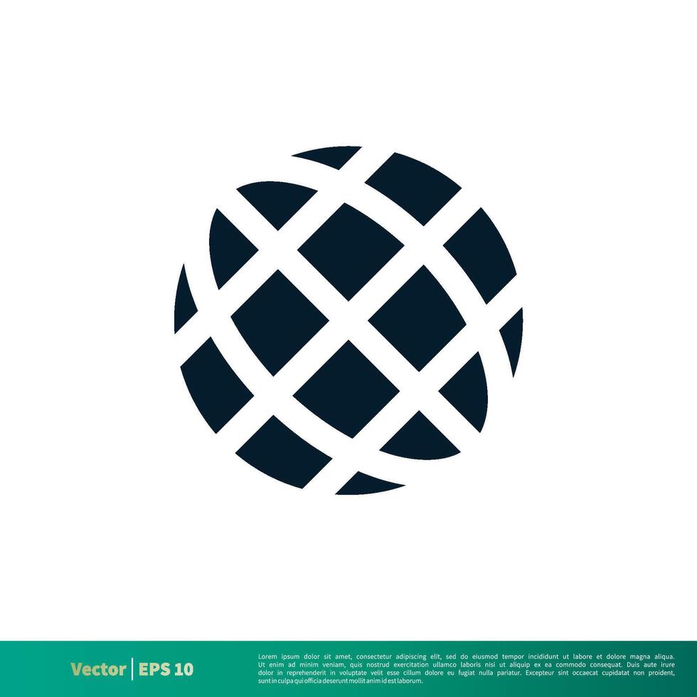 Globe Line Icon Vector Logo Template Illustration Design. Vector EPS 10.