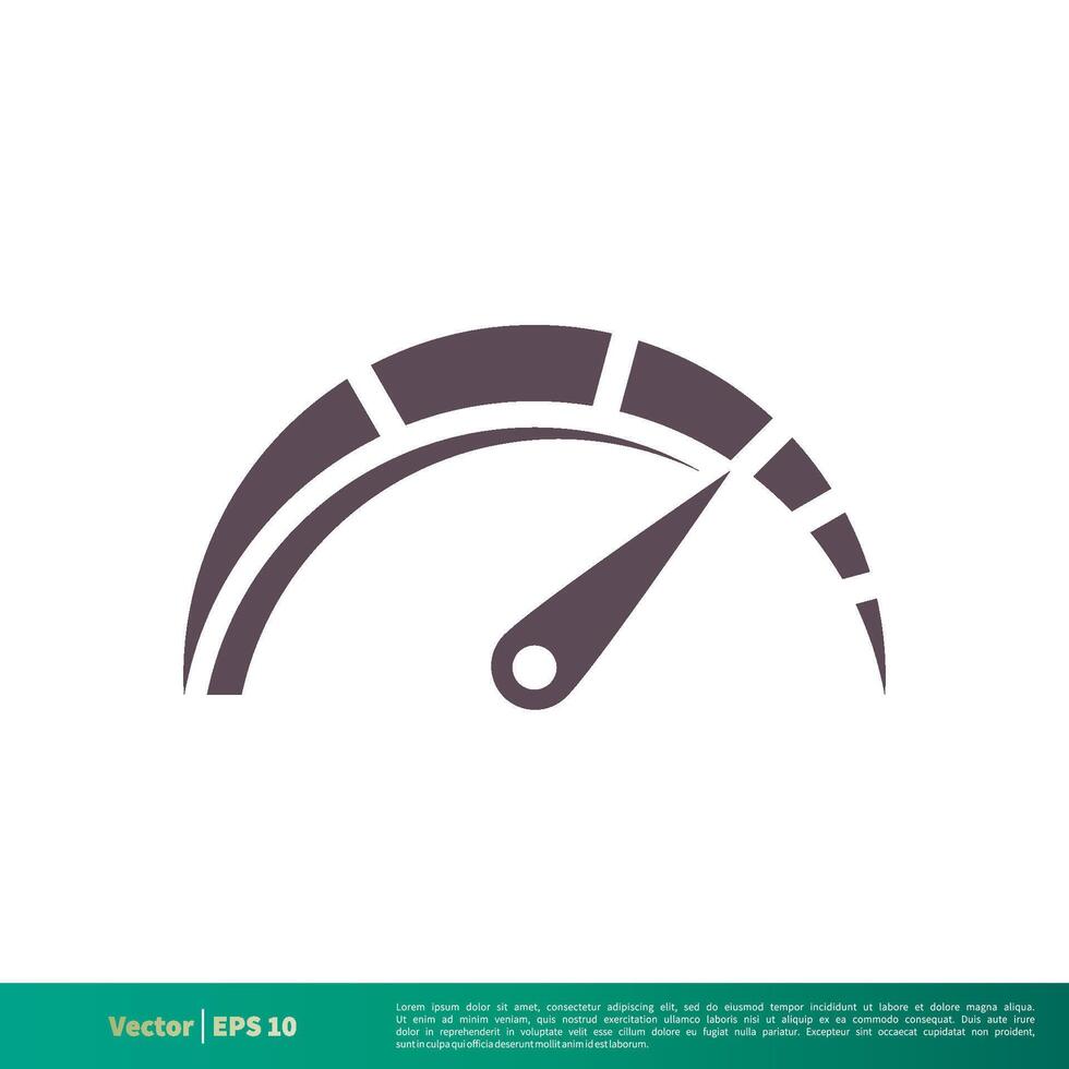 Speedometer Icon Vector Logo Template Illustration Design. Vector EPS 10.