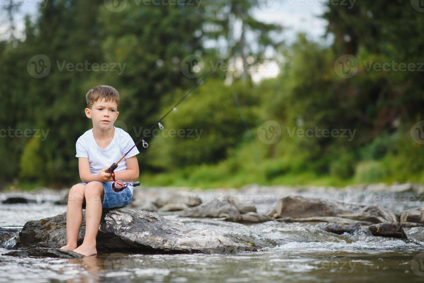 Kids Fishing Stock Photos, Images and Backgrounds for Free Download